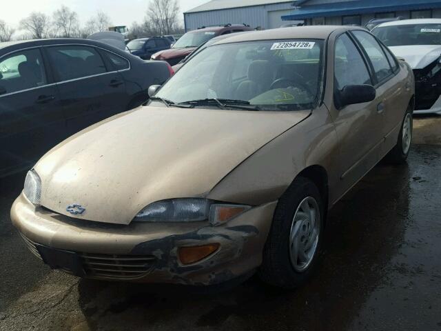 1G1JF5248X7234266 - 1999 CHEVROLET CAVALIER L GOLD photo 2