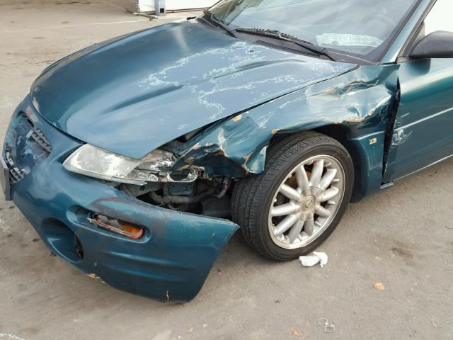 4C3AU52N7WE104403 - 1998 CHRYSLER SEBRING LX GREEN photo 9