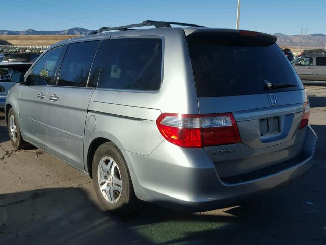 5FNRL38486B129220 - 2006 HONDA ODYSSEY EX GRAY photo 3