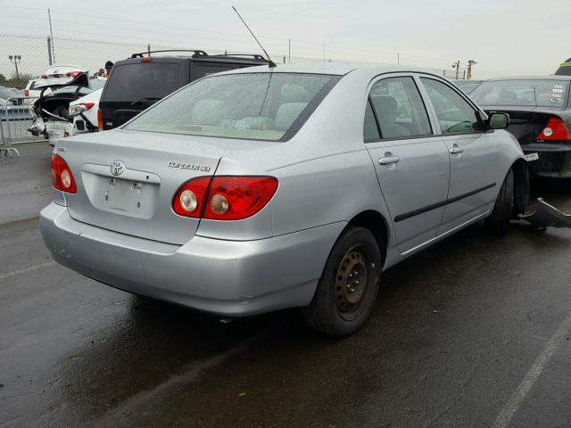 1NXBR32E97Z913668 - 2007 TOYOTA COROLLA CE SILVER photo 4