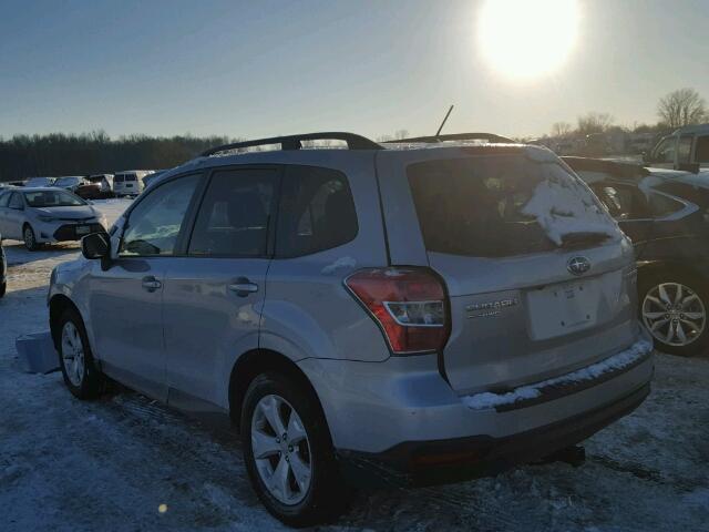 JF2SJADC8FH413831 - 2015 SUBARU FORESTER 2 SILVER photo 3