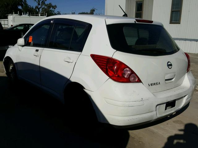 3N1BC13E37L369545 - 2007 NISSAN VERSA S WHITE photo 3