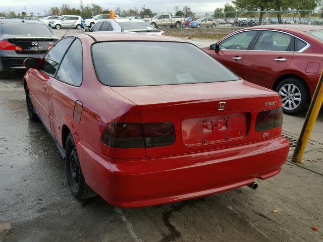 1HGEJ8244YL005814 - 2000 HONDA CIVIC EX RED photo 3