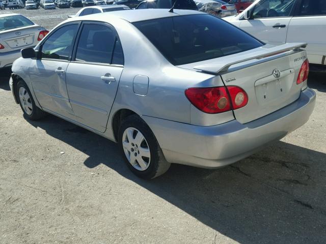 1NXBR32E55Z398410 - 2005 TOYOTA COROLLA CE SILVER photo 3