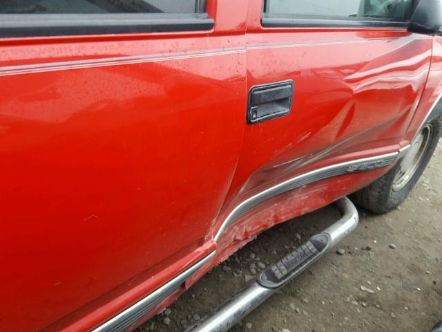 3GNEC16R8XG185677 - 1999 CHEVROLET SUBURBAN C RED photo 9