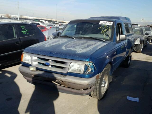 1FTCR10U7SUA37571 - 1995 FORD RANGER GREEN photo 2