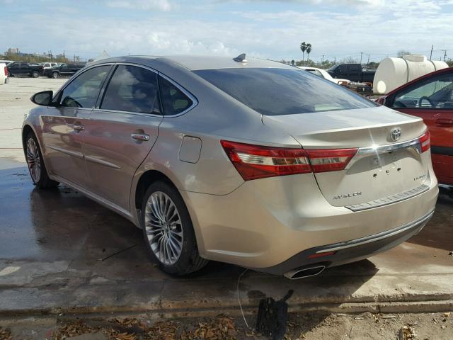 4T1BK1EB9GU231500 - 2016 TOYOTA AVALON XLE SILVER photo 3