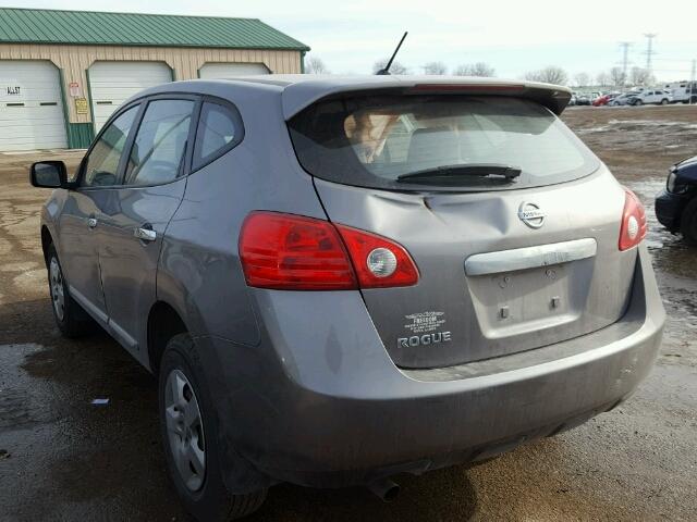 JN8AS5MT4DW548722 - 2013 NISSAN ROGUE S GRAY photo 3