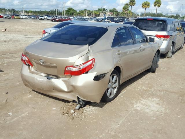 4T1BE46K38U218783 - 2008 TOYOTA CAMRY CE GOLD photo 4