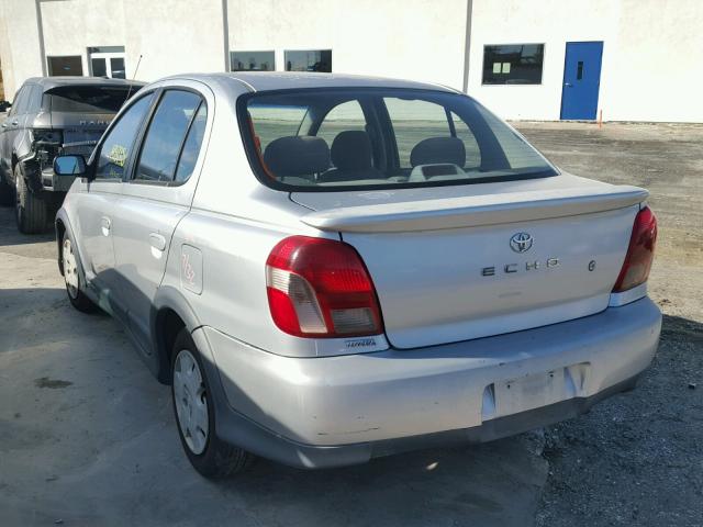 JTDBT123310127310 - 2001 TOYOTA ECHO GRAY photo 3