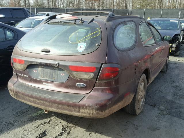 1FAFP58U61A179141 - 2001 FORD TAURUS SE BROWN photo 4