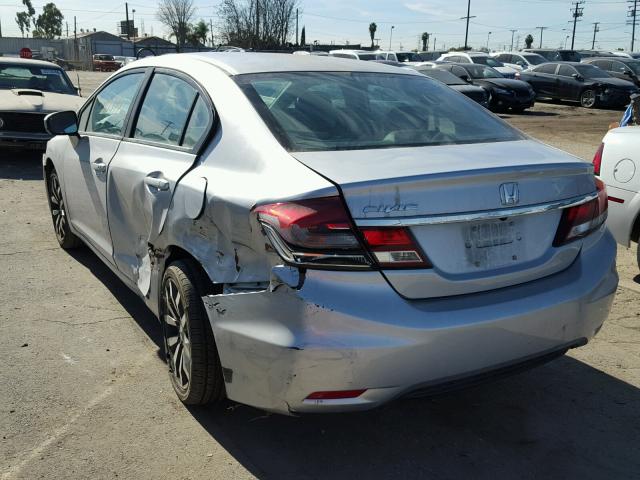 2HGFB2F95FH545512 - 2015 HONDA CIVIC EXL SILVER photo 3