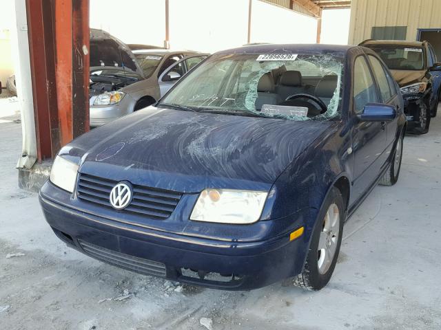 3VWRP69M13M179191 - 2003 VOLKSWAGEN JETTA GL T BLUE photo 2