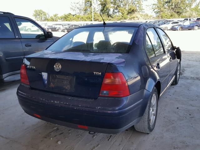 3VWRP69M13M179191 - 2003 VOLKSWAGEN JETTA GL T BLUE photo 4