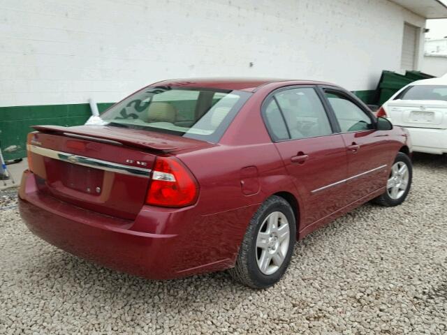 1G1ZT51846F164771 - 2006 CHEVROLET MALIBU LT BURGUNDY photo 4