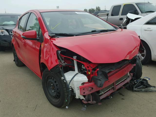 JTDKDTB31F1114274 - 2015 TOYOTA PRIUS C RED photo 1