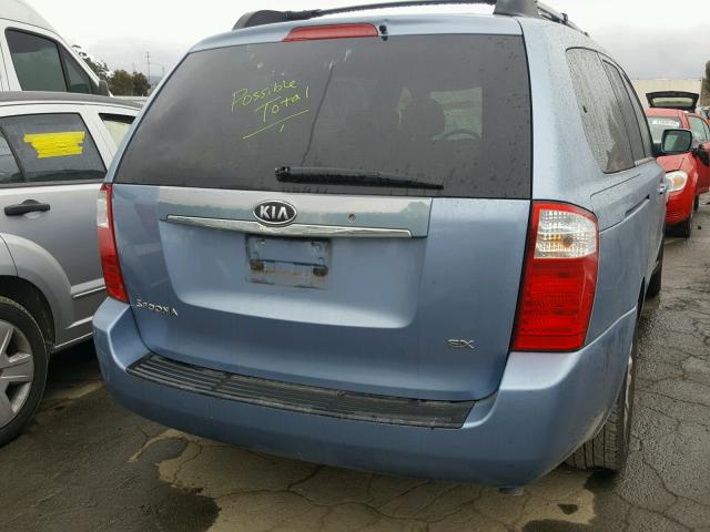 KNDMB233866030026 - 2006 KIA SEDONA EX TURQUOISE photo 4