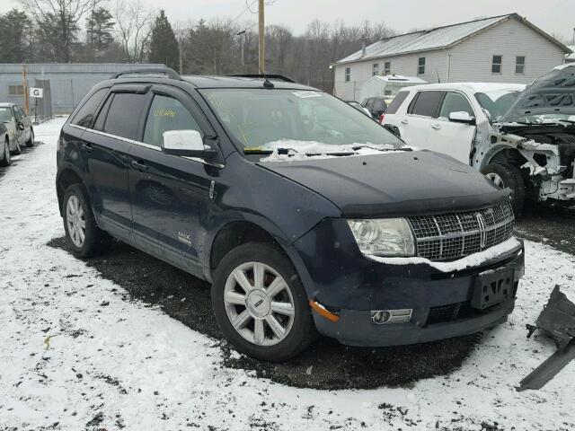 2LMDU88C48BJ02690 - 2008 LINCOLN MKX BLUE photo 1