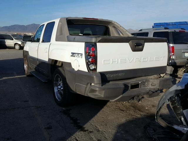 3GNEC12T34G129370 - 2004 CHEVROLET AVALANCHE WHITE photo 3