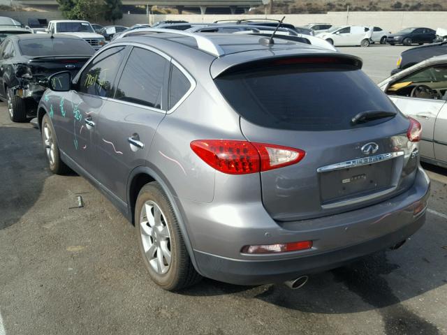 JNKAJ09F18M354296 - 2008 INFINITI EX35 BASE GRAY photo 3