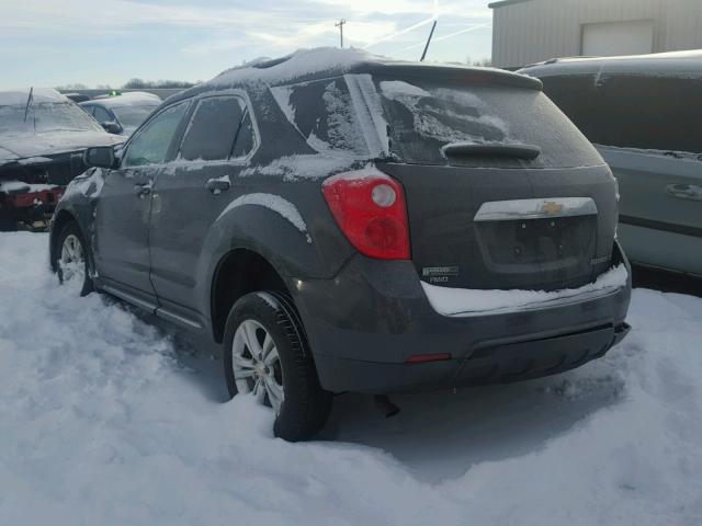 1GNFLEEK3DZ127553 - 2013 CHEVROLET EQUINOX LT GRAY photo 3