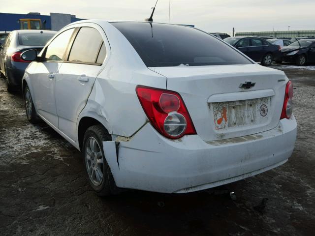 1G1JB5SH1C4165379 - 2012 CHEVROLET SONIC LS 白色 照片 3