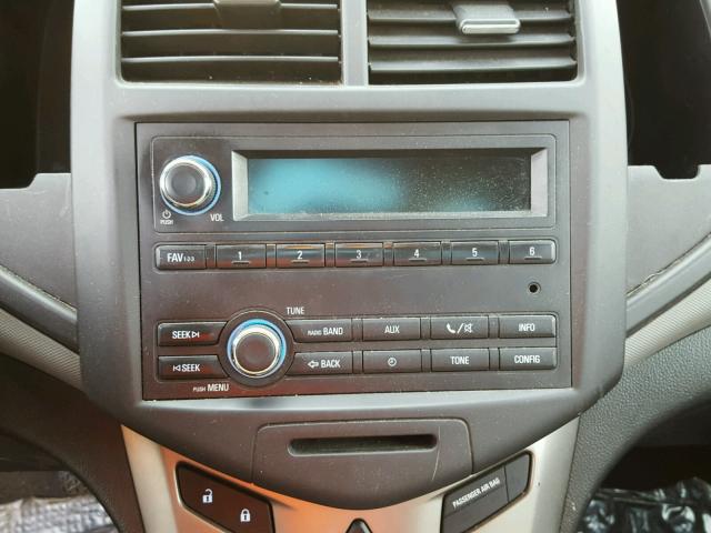 1G1JB5SH1C4165379 - 2012 CHEVROLET SONIC LS 白色 照片 9