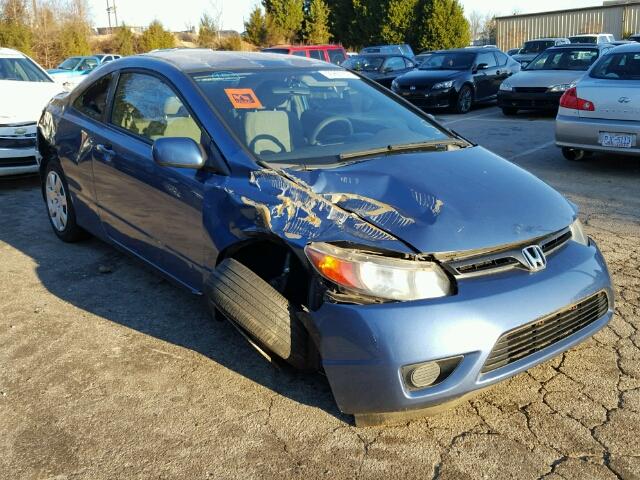 2HGFG12676H568006 - 2006 HONDA CIVIC LX BLUE photo 9