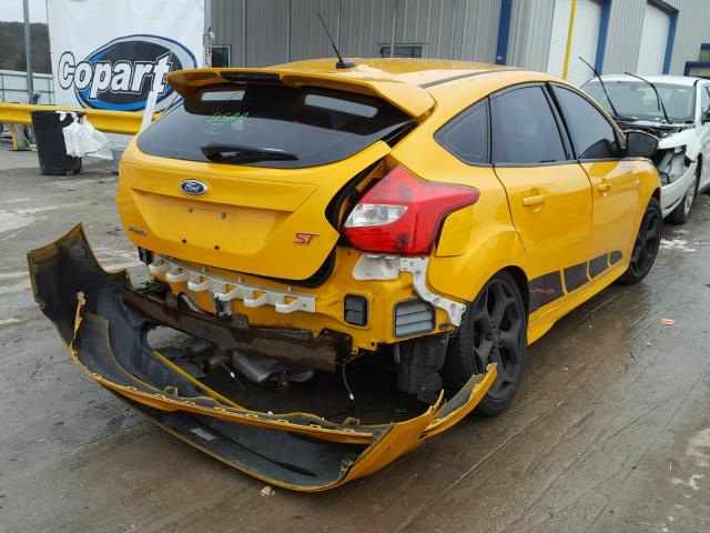 1FADP3L99DL332960 - 2013 FORD FOCUS ST YELLOW photo 4