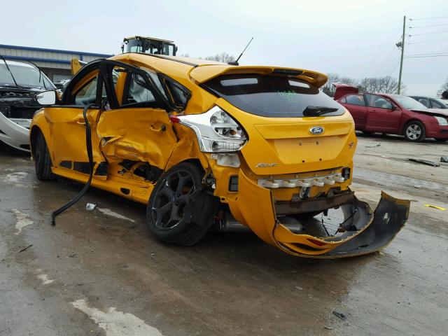 1FADP3L99DL332960 - 2013 FORD FOCUS ST YELLOW photo 9