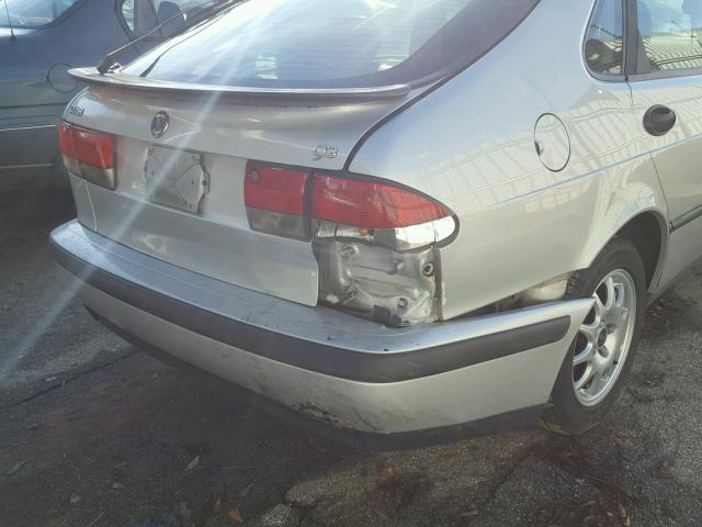 YS3DD58H9Y2032550 - 2000 SAAB 9-3 SILVER photo 9