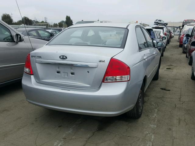 KNAFE222495664353 - 2009 KIA SPECTRA EX SILVER photo 4