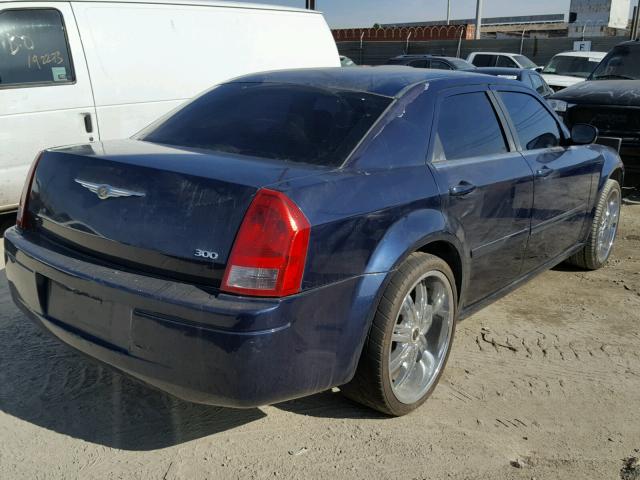 2C3KA43R96H281036 - 2006 CHRYSLER 300 BLUE photo 4