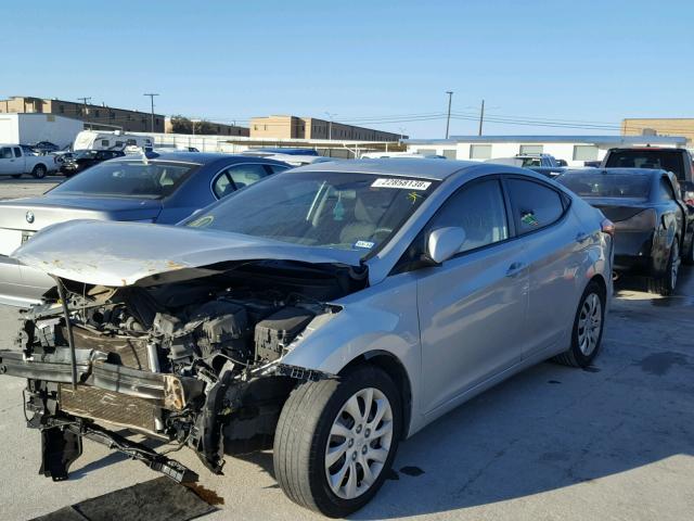 5NPDH4AE2BH032904 - 2011 HYUNDAI ELANTRA GL GRAY photo 2