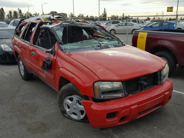 1GNDT13S022441962 - 2002 CHEVROLET TRAILBLAZE RED photo 1