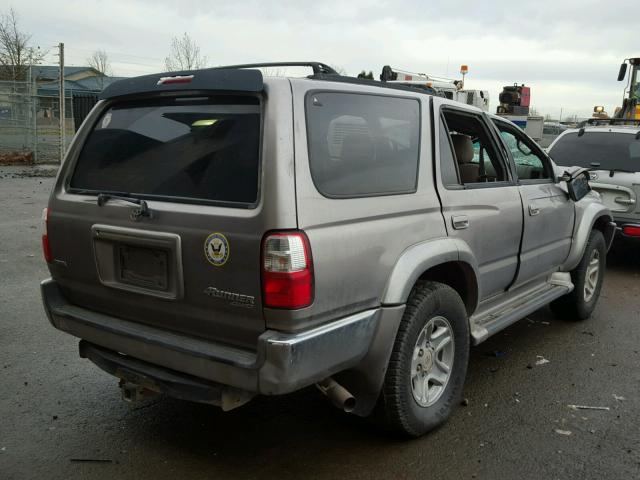 JT3HN86R620363421 - 2002 TOYOTA 4RUNNER SR BEIGE photo 4