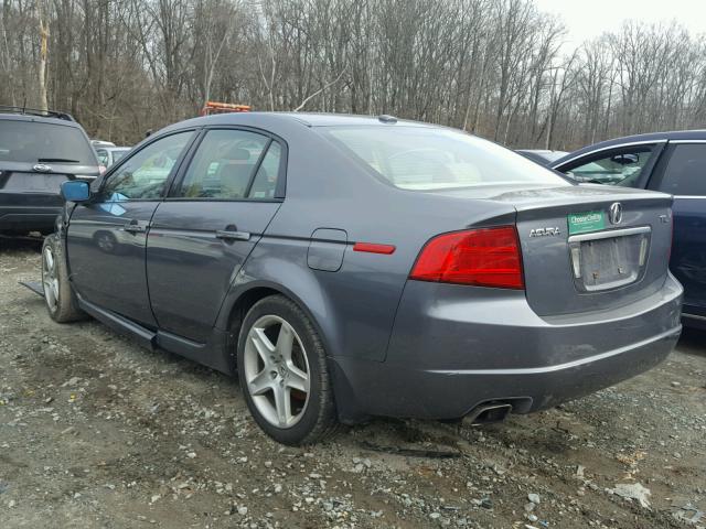 19UUA66225A078406 - 2005 ACURA TL GRAY photo 3