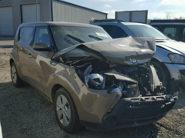 KNDJN2A2XE7036911 - 2014 KIA SOUL BROWN photo 1