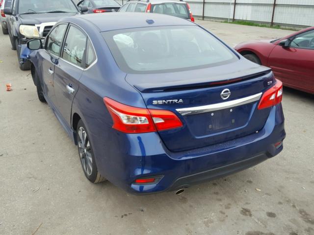 3N1AB7AP3GY337719 - 2016 NISSAN SENTRA S BLUE photo 3