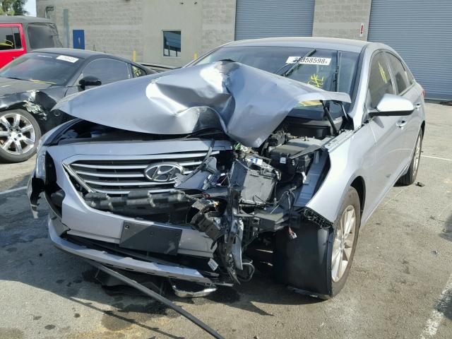 5NPE24AF7GH290390 - 2016 HYUNDAI SONATA SE GRAY photo 2