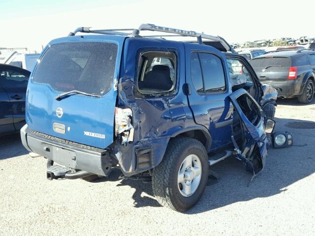 5N1ED28T33C683315 - 2003 NISSAN XTERRA XE BLUE photo 4