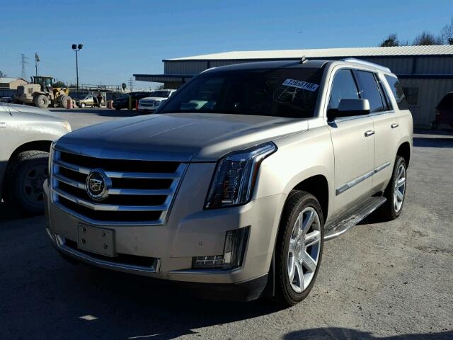 1GYS3BKJ0FR221582 - 2015 CADILLAC ESCALADE L CREAM photo 2