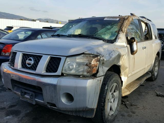 5N1AA08B64N712069 - 2004 NISSAN ARMADA SE SILVER photo 2