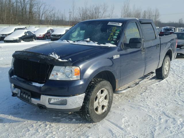 1FTRW14WX4KB68734 - 2004 FORD F150 SUPER BLUE photo 2