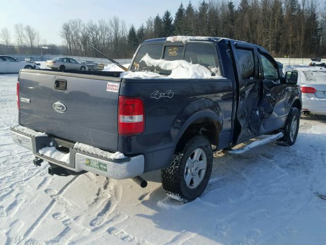 1FTRW14WX4KB68734 - 2004 FORD F150 SUPER BLUE photo 4