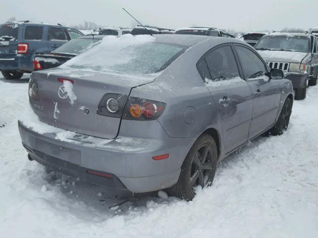 JM1BK123051253949 - 2005 MAZDA 3 S GRAY photo 4