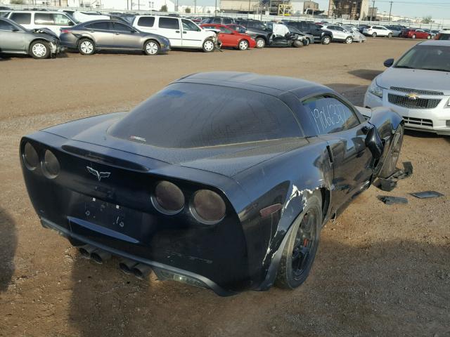 1G1YY26EX65121004 - 2006 CHEVROLET CORVETTE Z BLACK photo 4