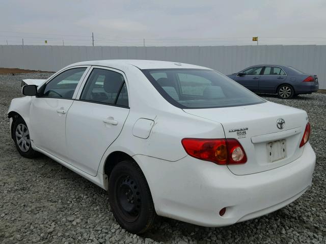 1NXBU4EE8AZ333402 - 2010 TOYOTA COROLLA BA WHITE photo 3