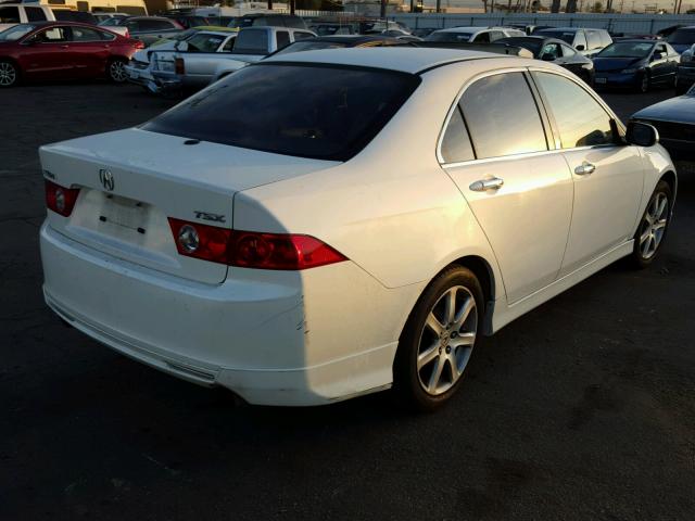 JH4CL96994C009538 - 2004 ACURA TSX WHITE photo 4