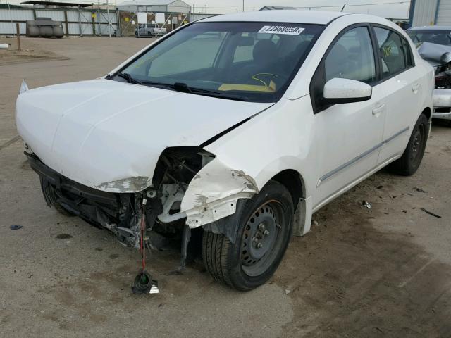 3N1AB6AP1AL651576 - 2010 NISSAN SENTRA 2.0 WHITE photo 2